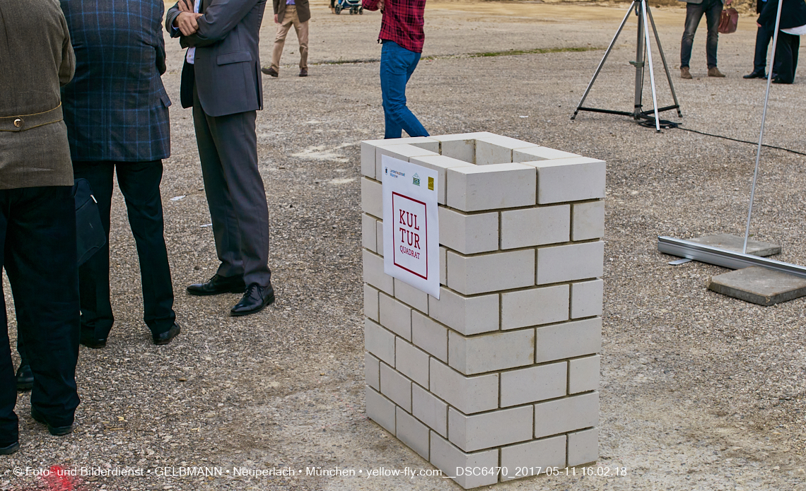 11. Mai 2017 - Grundsteinlegung für die LOGE und dem Kulturquadrat in Neuperlach